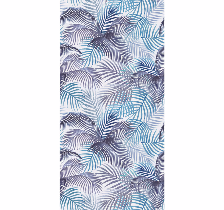 Blind blue tropical foliage - TenStickers