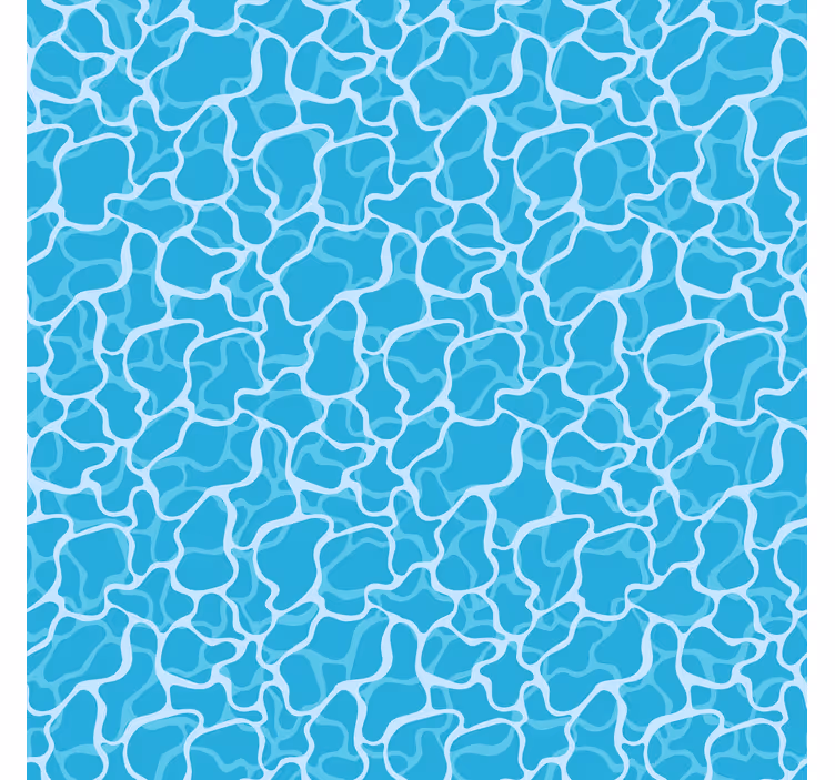 Blind blue flowing abstract designs - TenStickers