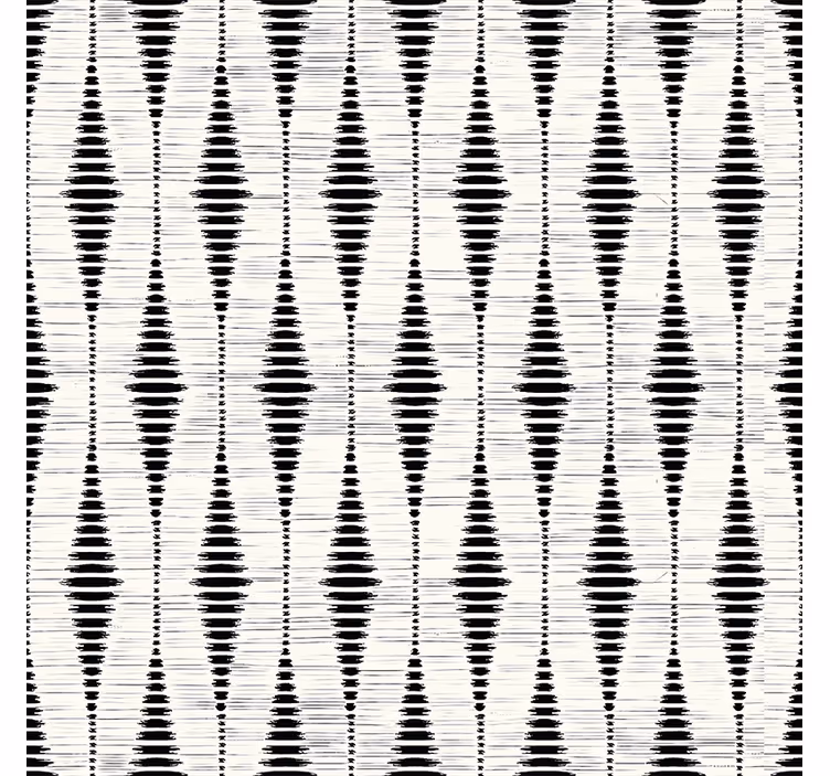 Modern blind black rabaul ikat design - TenStickers