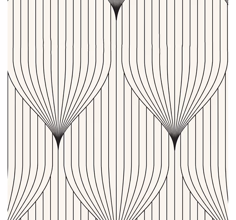 Modern blind with symmetrical decorative plume - TenStickers