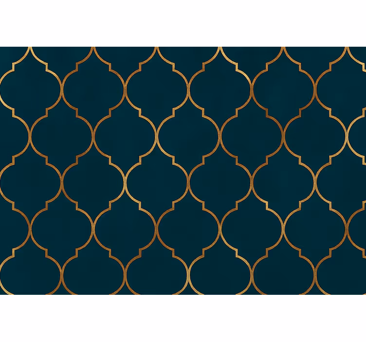 Modern blind in golden moroccan style - TenStickers