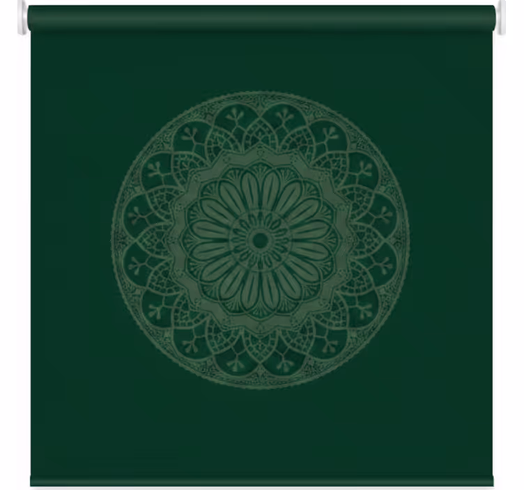 Blind green green mandala design - TenStickers