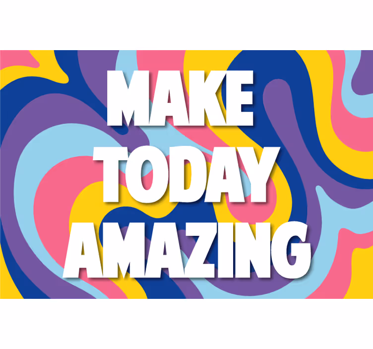 Living room blind to brighten your day with art - TenStickers