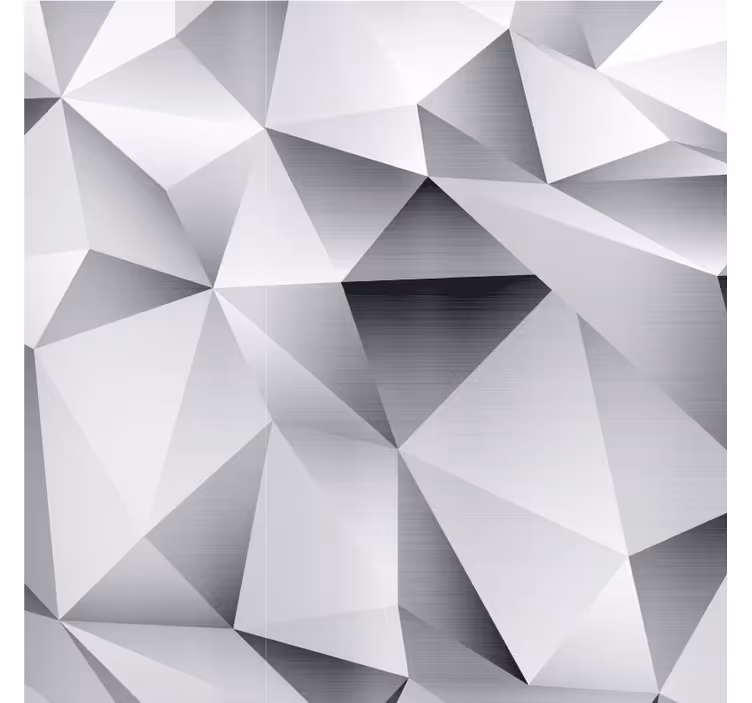 Living room blind with silver cosmic geometric design - TenStickers