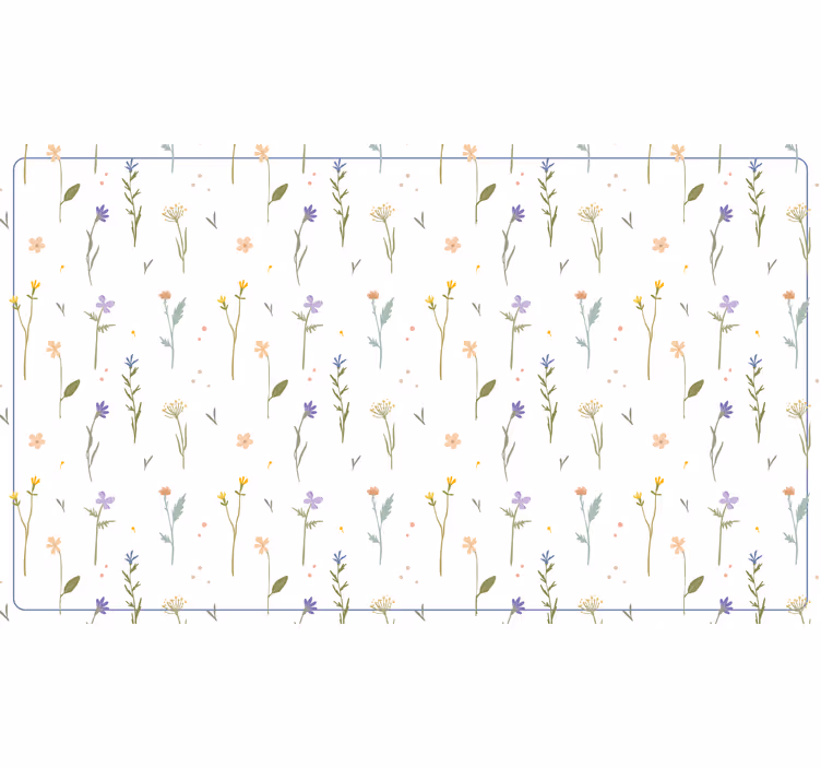 White window blind with small spring twigs - TenStickers