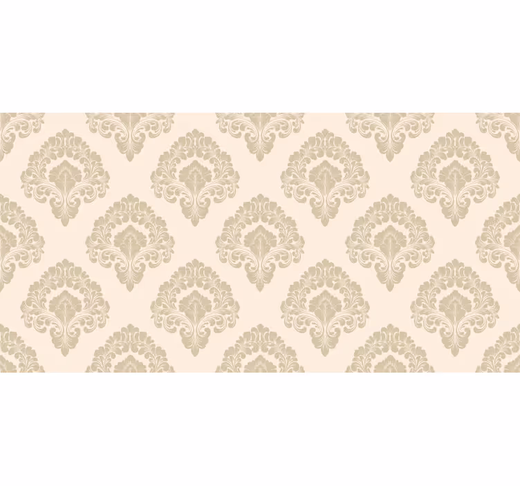 Blind beige french provincial gold floral design - TenStickers