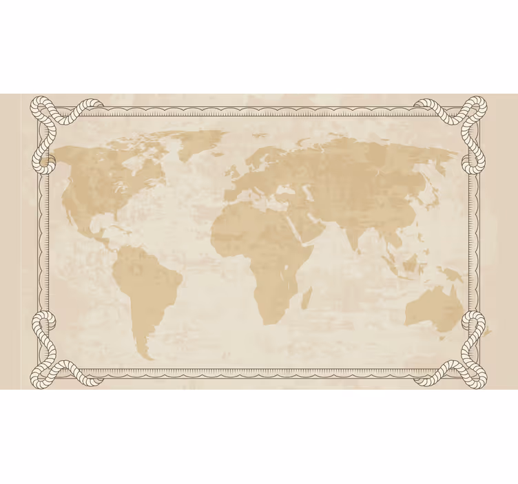 Blind beige vintage map from the 1920s - TenStickers