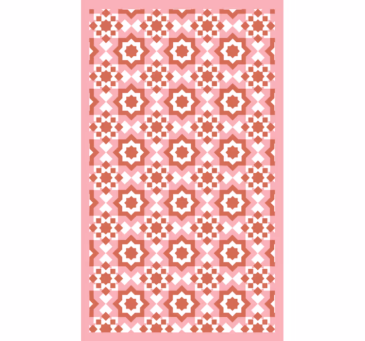 Blind bedroom red squares design - TenStickers