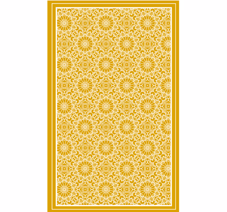 Blind bedroom vintage yellow shape - TenStickers