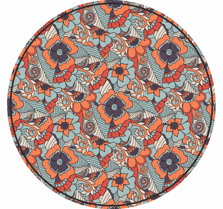 Blind bedroom floral paisley design - TenStickers