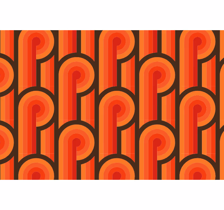 Blind bedroom 70s orange tie knot - TenStickers