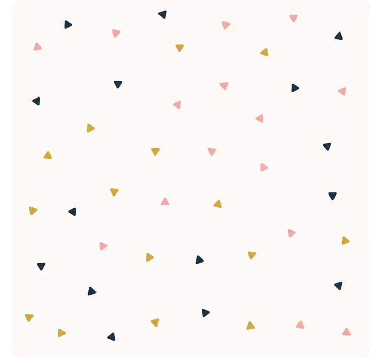 Blind bedroom minimalist triangles design - TenStickers