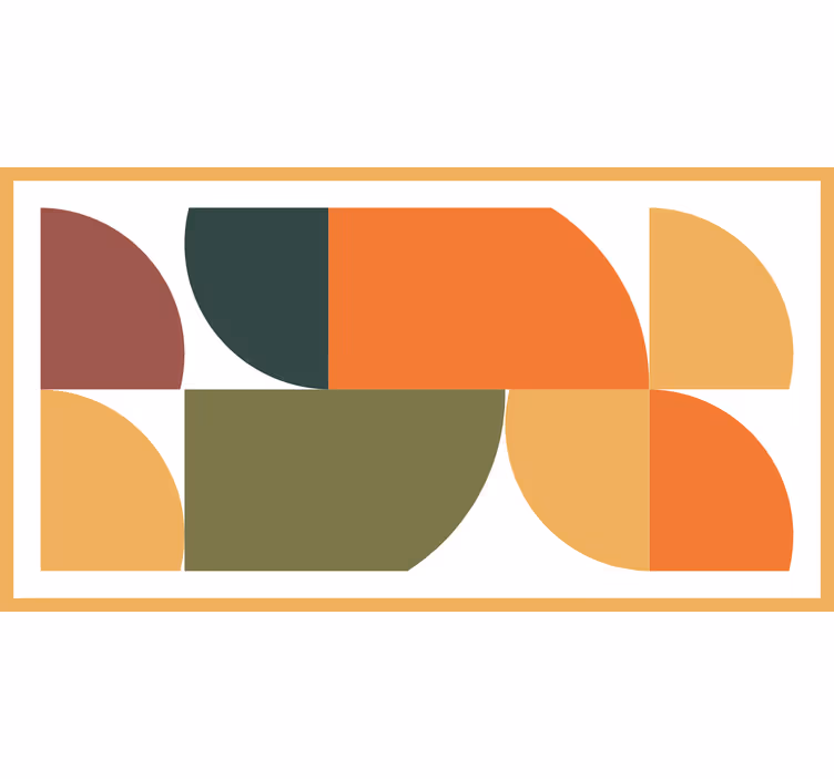 Blind bedroom abstract geometric design - TenStickers