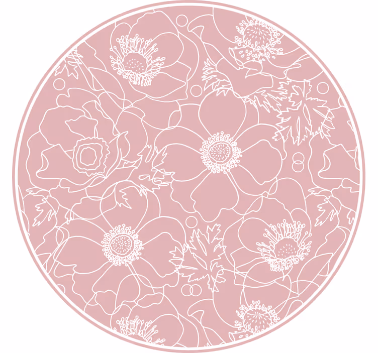 Blind bedroom elegant pink artwork - TenStickers