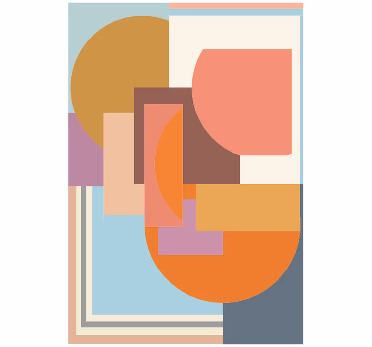 Blind bedroom contemporary geometric mosaic - TenStickers
