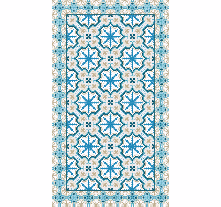 Blind bedroom in blue and brown - TenStickers