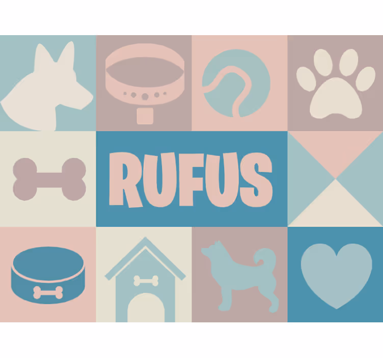 Blind bedroom personalized for dogs - TenStickers