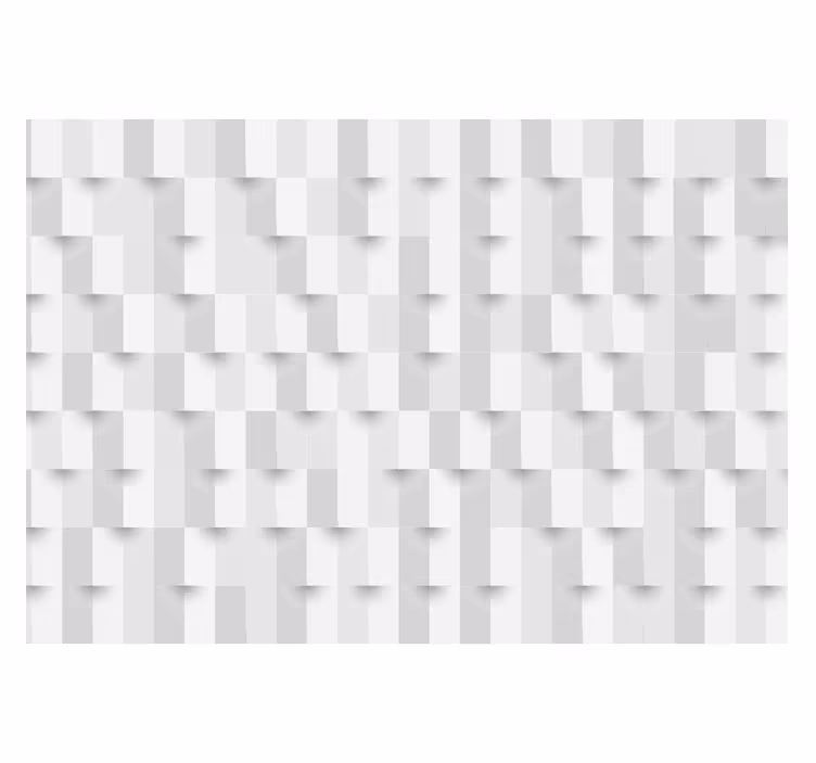 White window blind geometric puzzle design - TenStickers