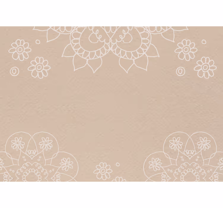 Blind beige india mandala design - TenStickers