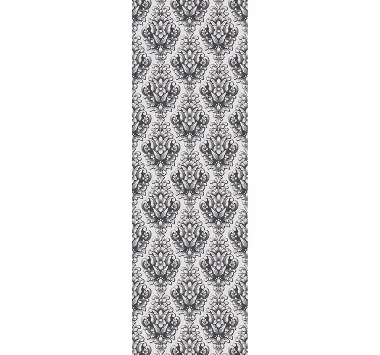 Retro roller blind graceful botanical designs - TenStickers