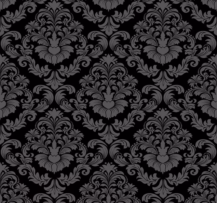 Retro roller blind with elegant floral pattern - TenStickers