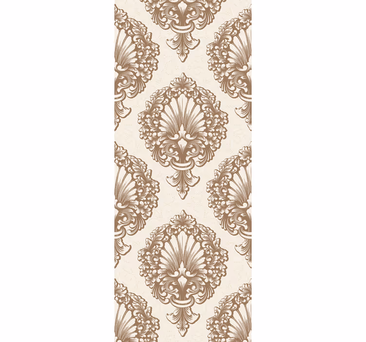 Retro roller blind with elegant shell designs - TenStickers