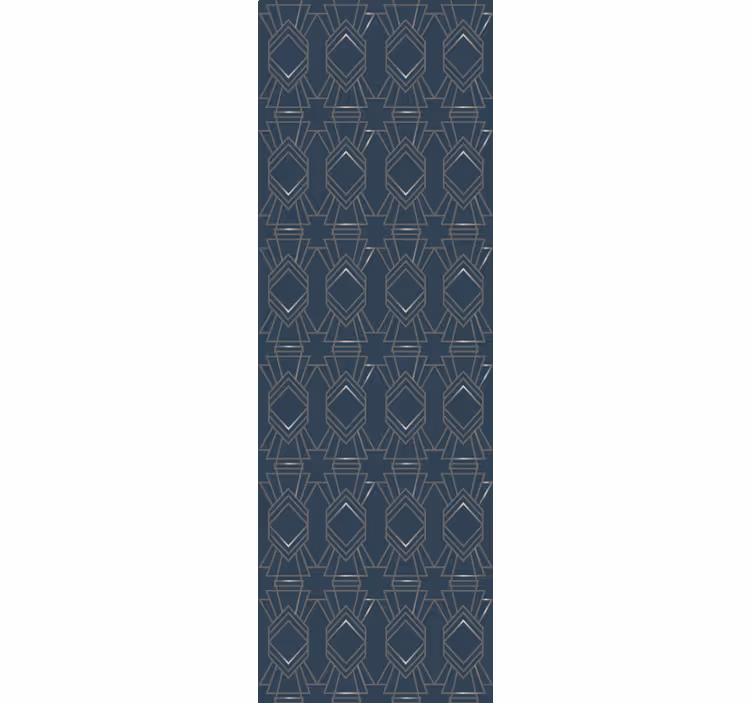 Retro roller blind art deco diamond pattern - TenStickers