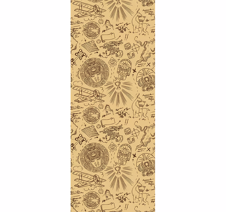 Retro roller blind vintage adventure designs - TenStickers
