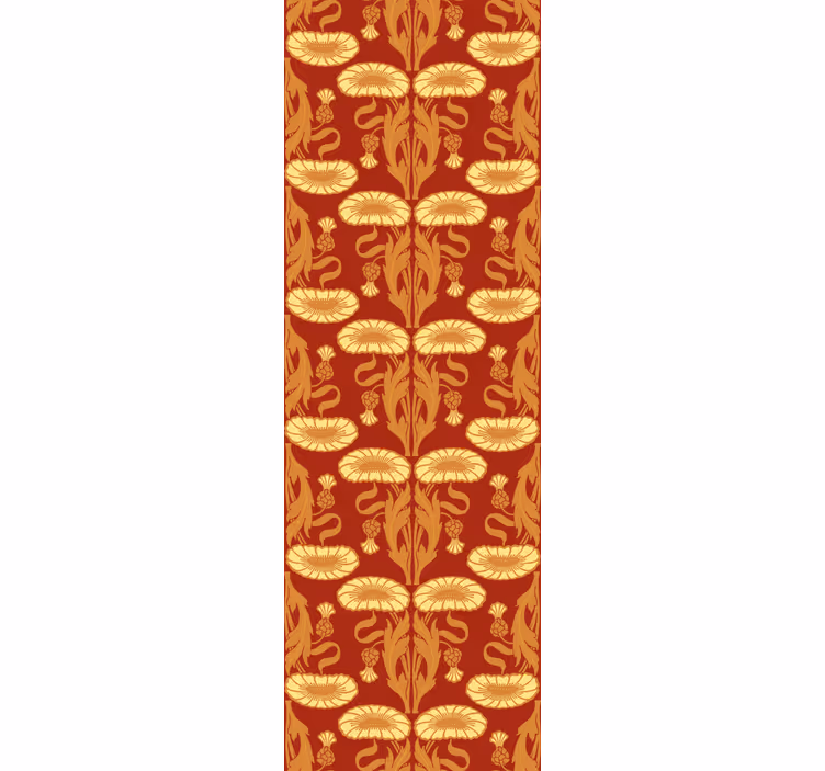 Retro roller blind in art nouveau style - TenStickers