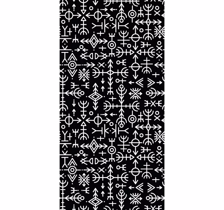 Retro roller blind viking symbols collection - TenStickers