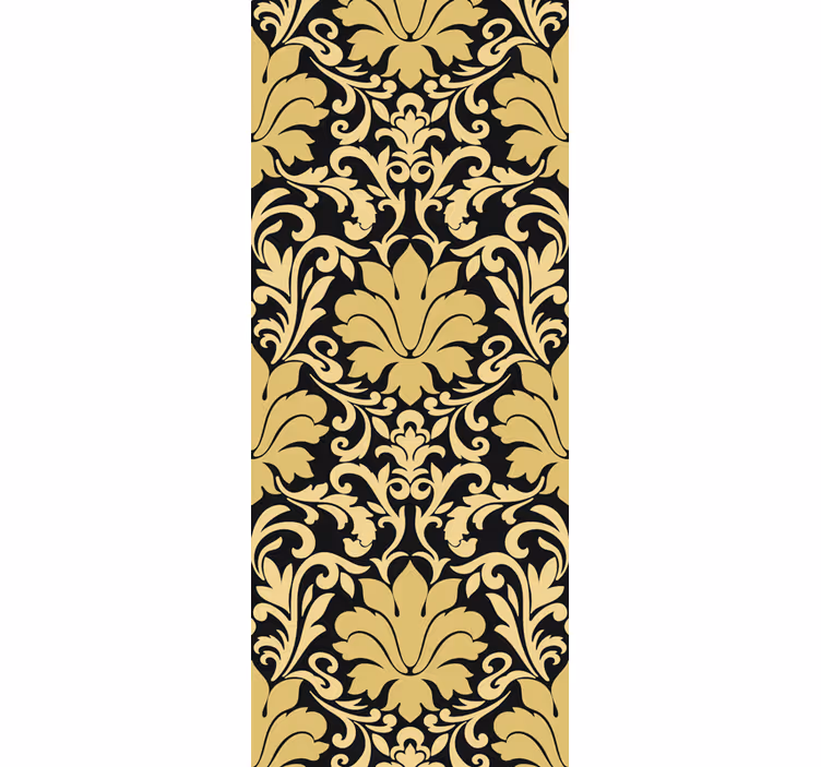 Retro roller blind luxury damask design - TenStickers