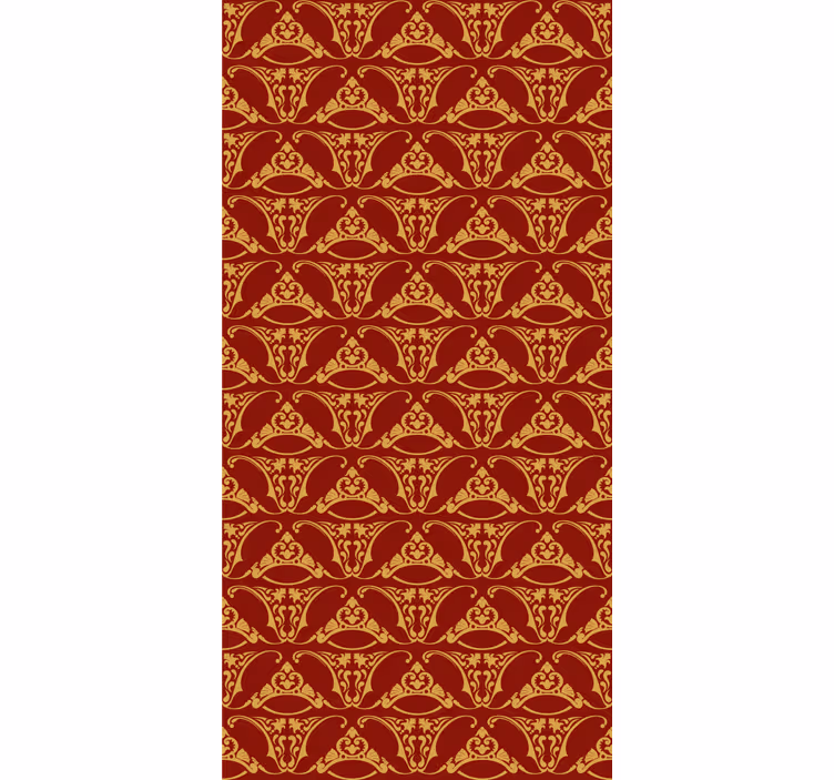 Retro roller blind in pugin style - TenStickers