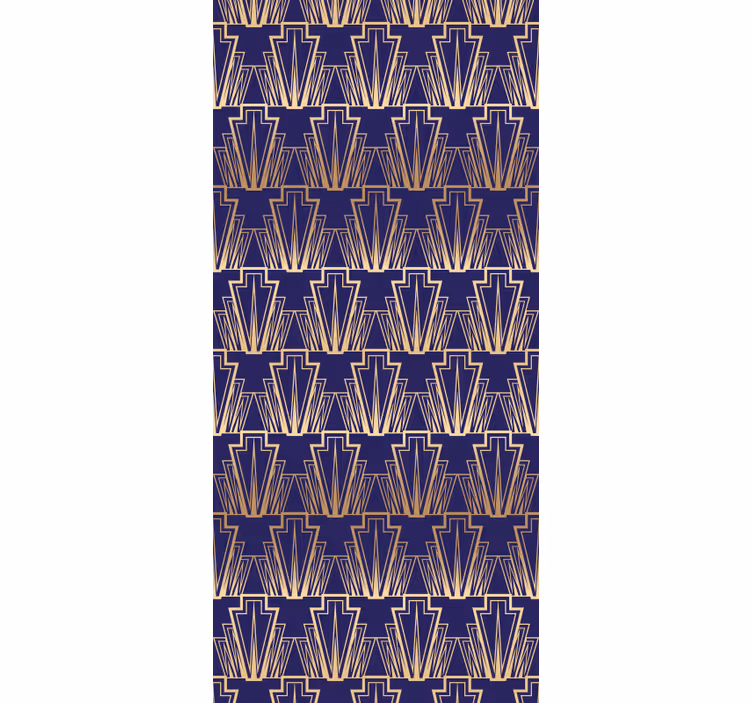 Retro roller blind with gradient gold decor pattern - TenStickers