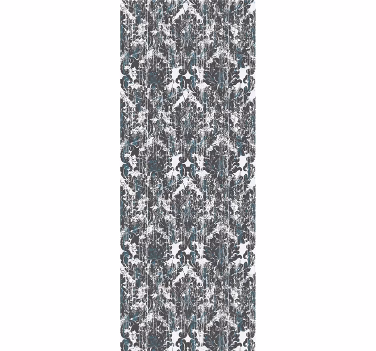 Retro roller blind in small grey tones pattern - TenStickers