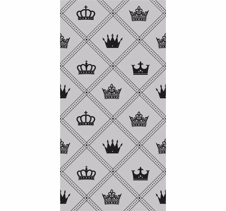 Retro roller blind crowns and coronets - TenStickers