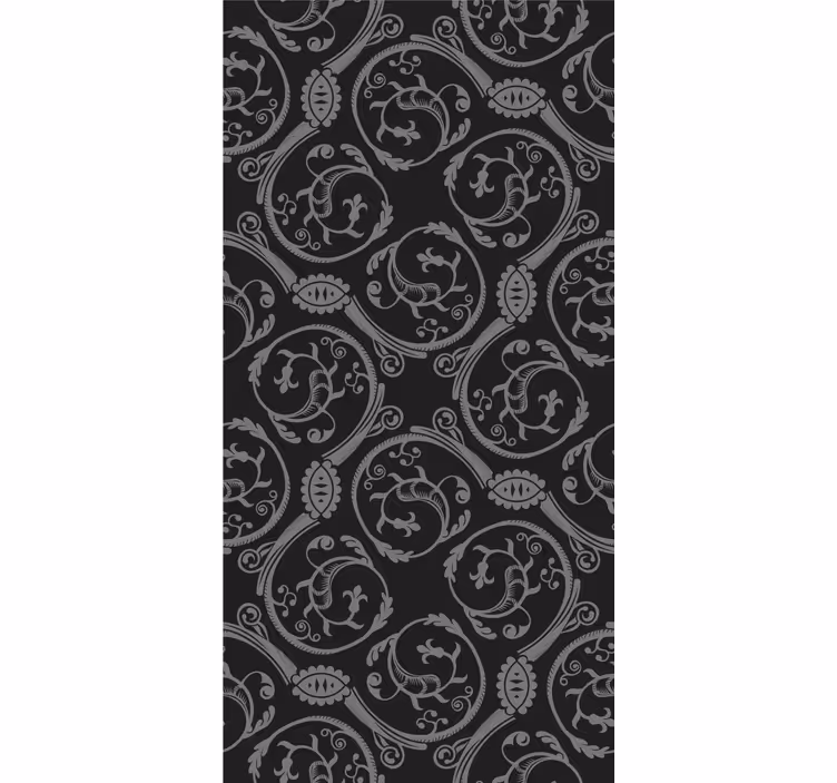 Retro roller blind with gothic patterns - TenStickers