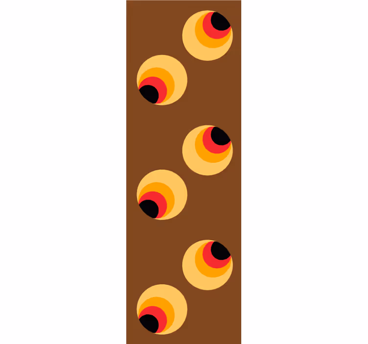 Retro roller blind pop eyeballs design - TenStickers