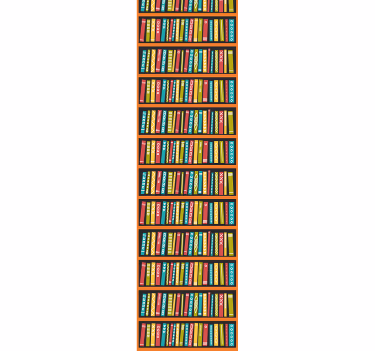 Retro roller blind full of vibrant colors - TenStickers