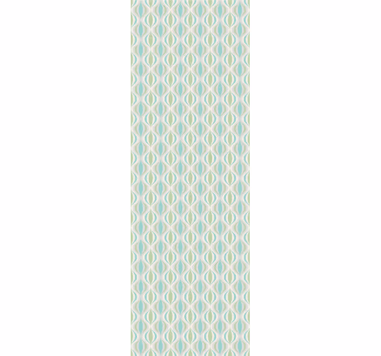 Retro roller blind in pastel 70s pattern - TenStickers