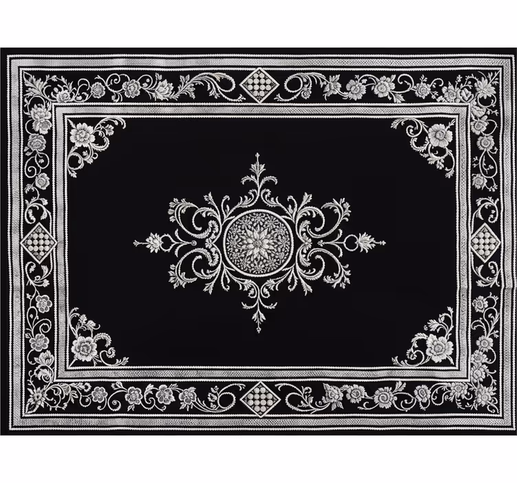 Black roller blind with timeless oriental style - TenStickers