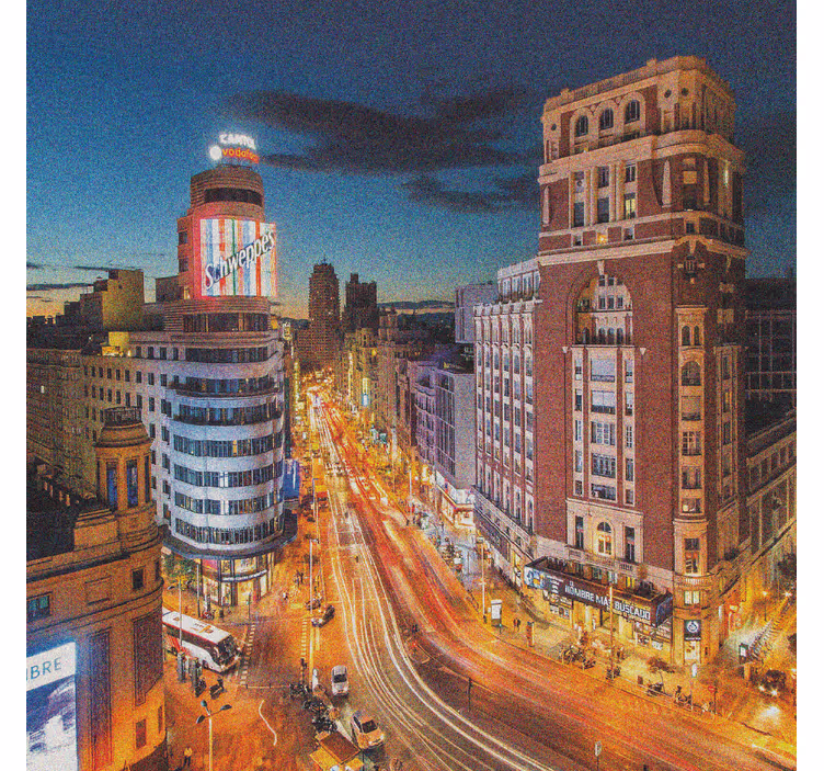 Living room blind inspired by evening gran via movement - TenStickers