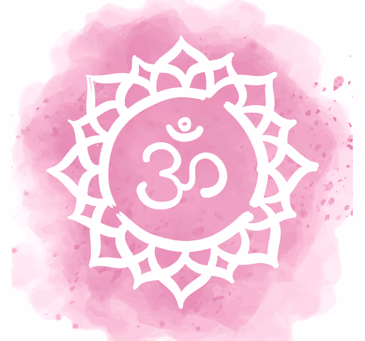 Living room blind with beautiful crown chakra symbol - TenStickers
