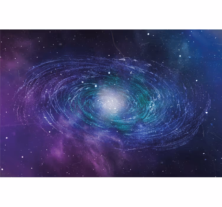 Living room blind starry space ring design - TenStickers
