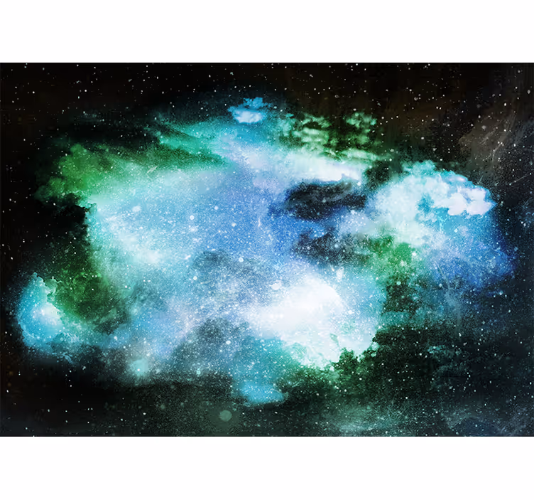 Living room blind with stunning cosmic rain design - TenStickers