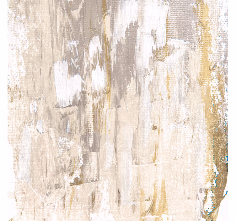 Living room blind abstract white forest artwork - TenStickers