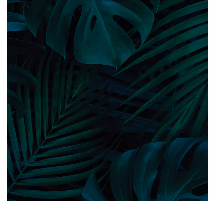 Living room blind forest leaves and plants - TenStickers