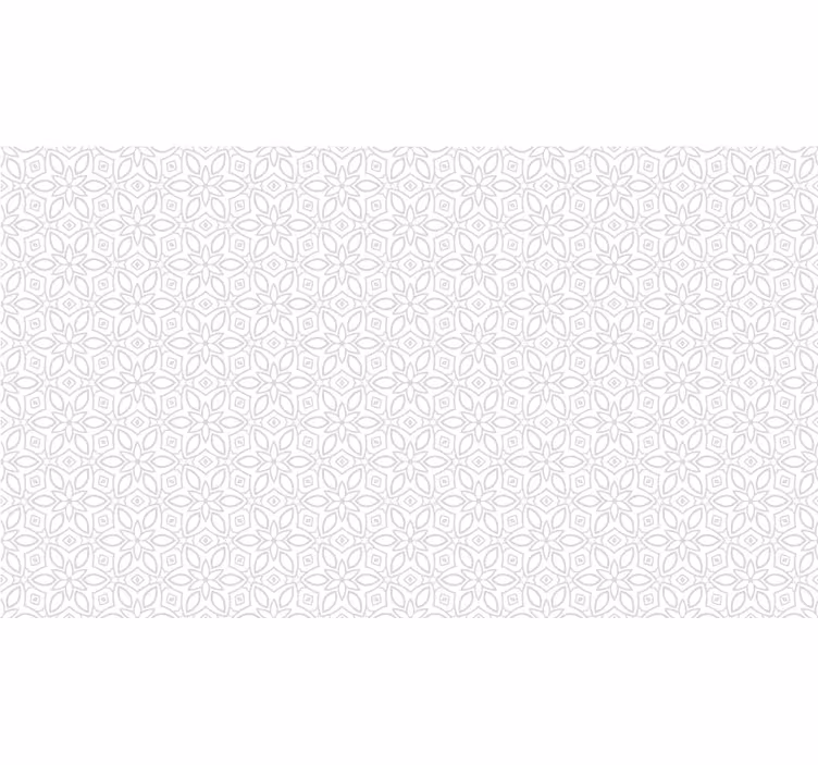 White window blind floral hydraulic design - TenStickers