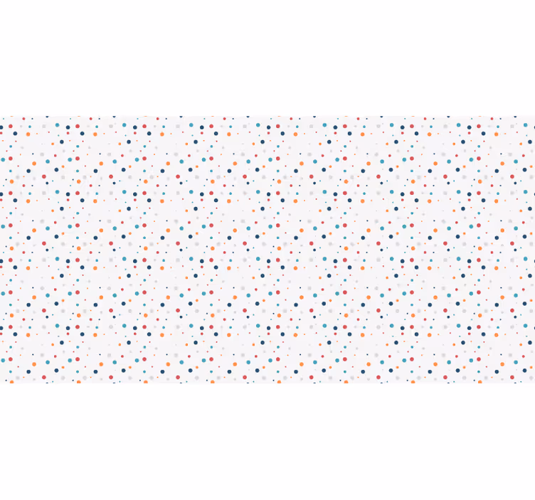 White window blind in nordic style with colorful dots - TenStickers