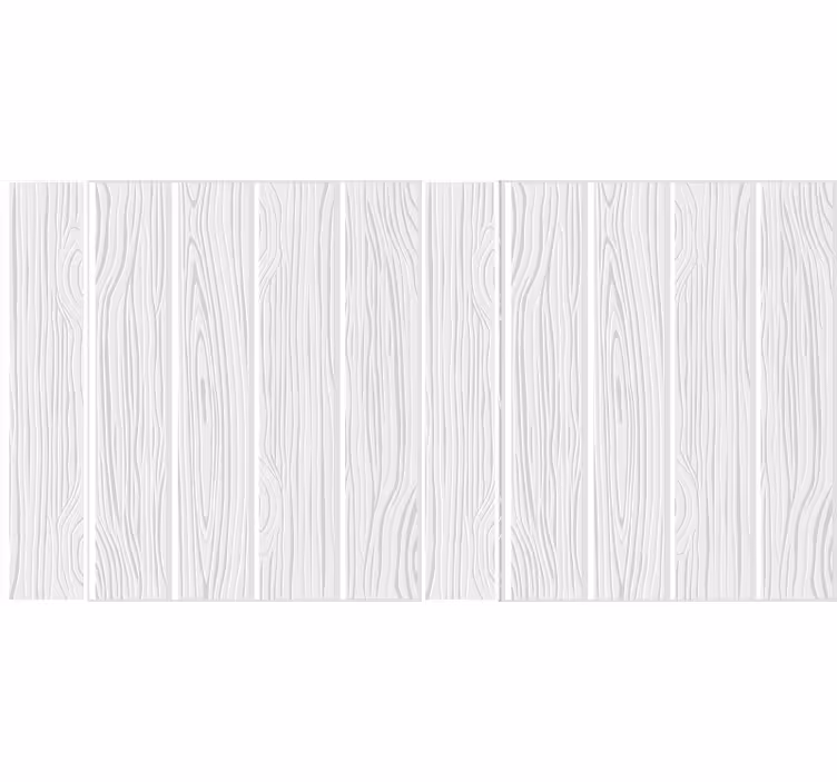 White window blind wooden floor look - TenStickers