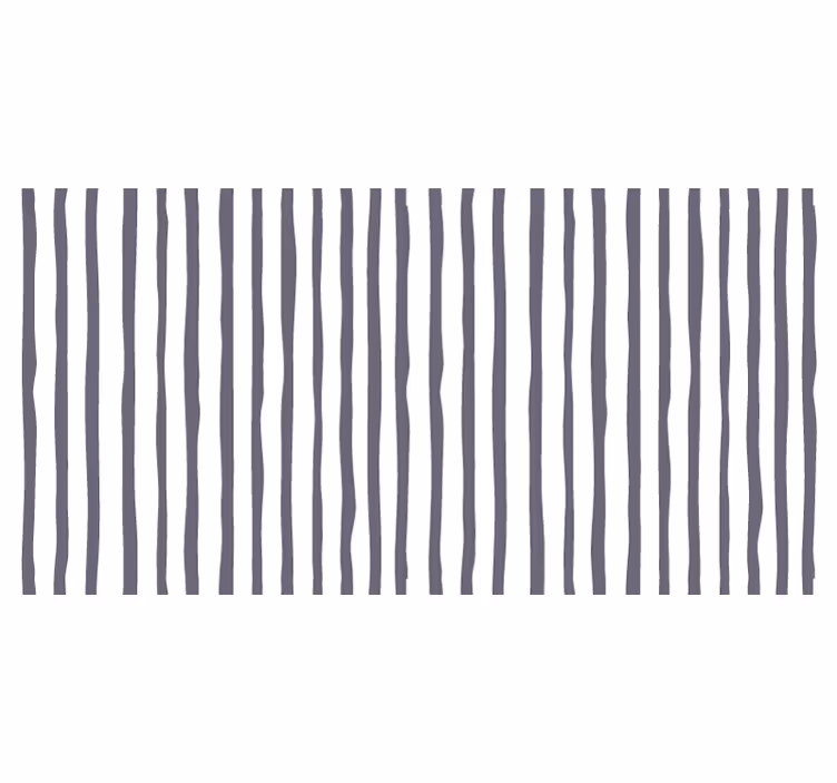 White window blind with nordic style light grey stripe - TenStickers